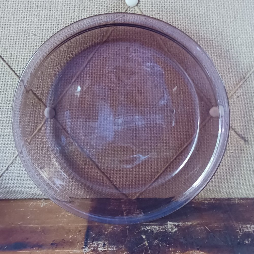 Cranberry Pyrex Pie Dish